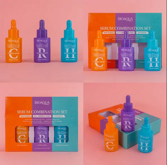 Kit X3 Bioaqua Antiedad+ Tinta de Gelatina HM