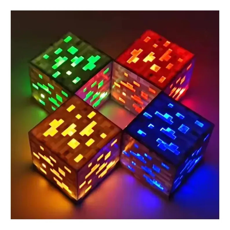 Combo Lampara Minecraft + Lápiz De Impresión En 3D