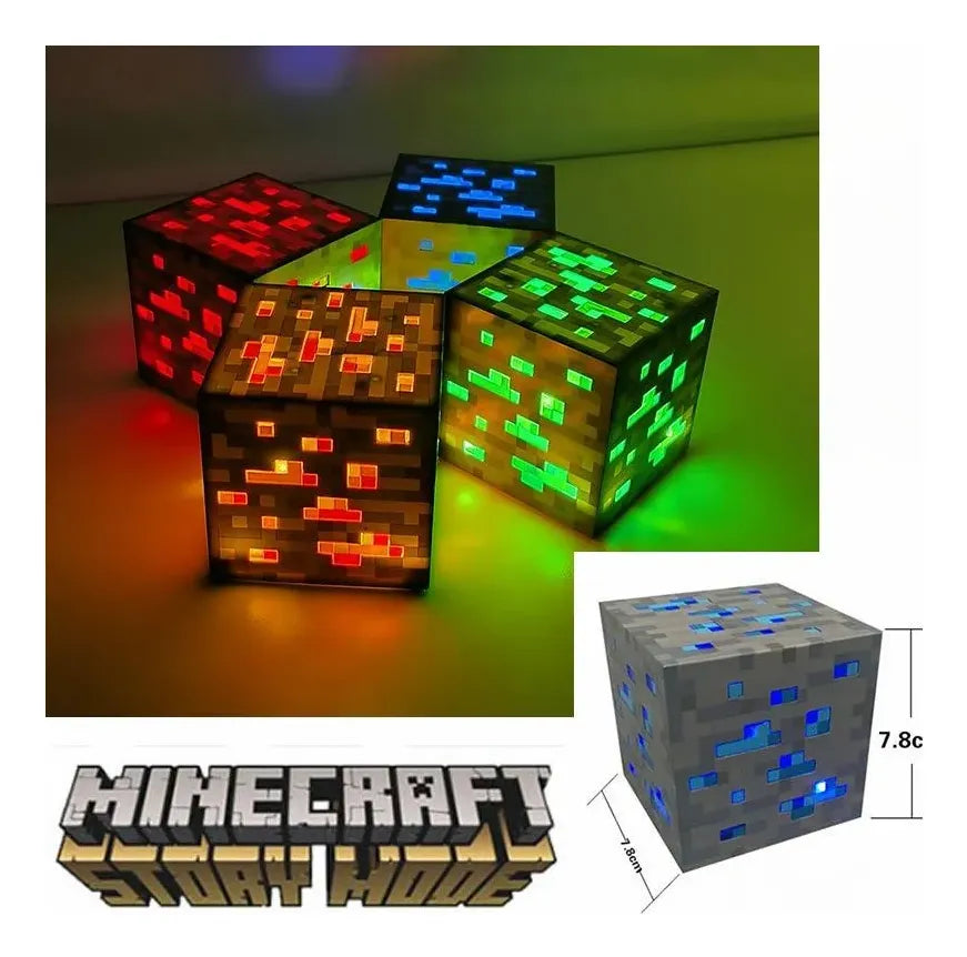 Combo Lampara Minecraft + Lápiz De Impresión En 3D