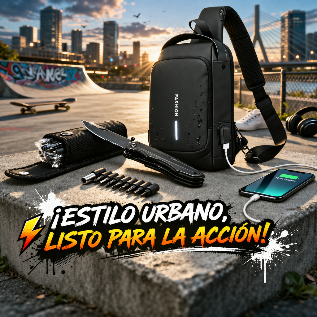 Combo Maleta Premium Antirrobo + Herramienta 5 en 1