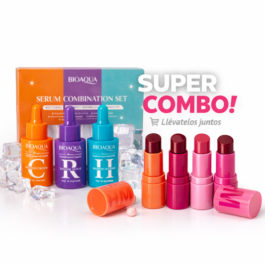 Kit X3 Bioaqua Antiedad+ Tinta de Gelatina HM