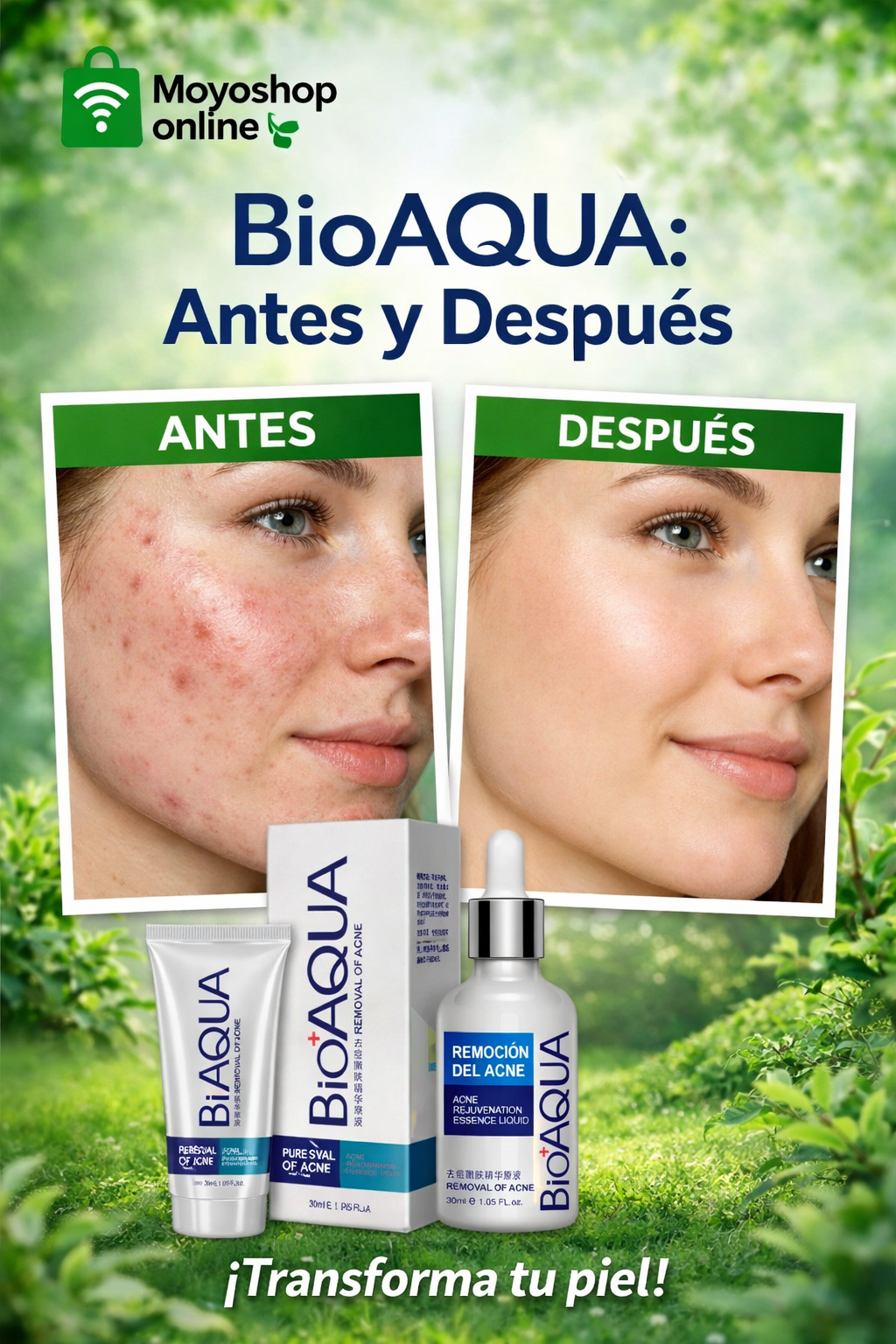 Bioaqua Remove of Acne - Jabón + Serum