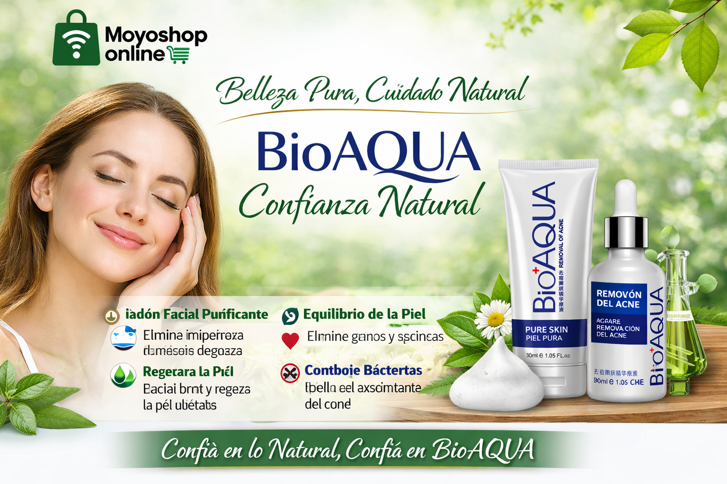 Bioaqua Remove of Acne - Jabón + Serum
