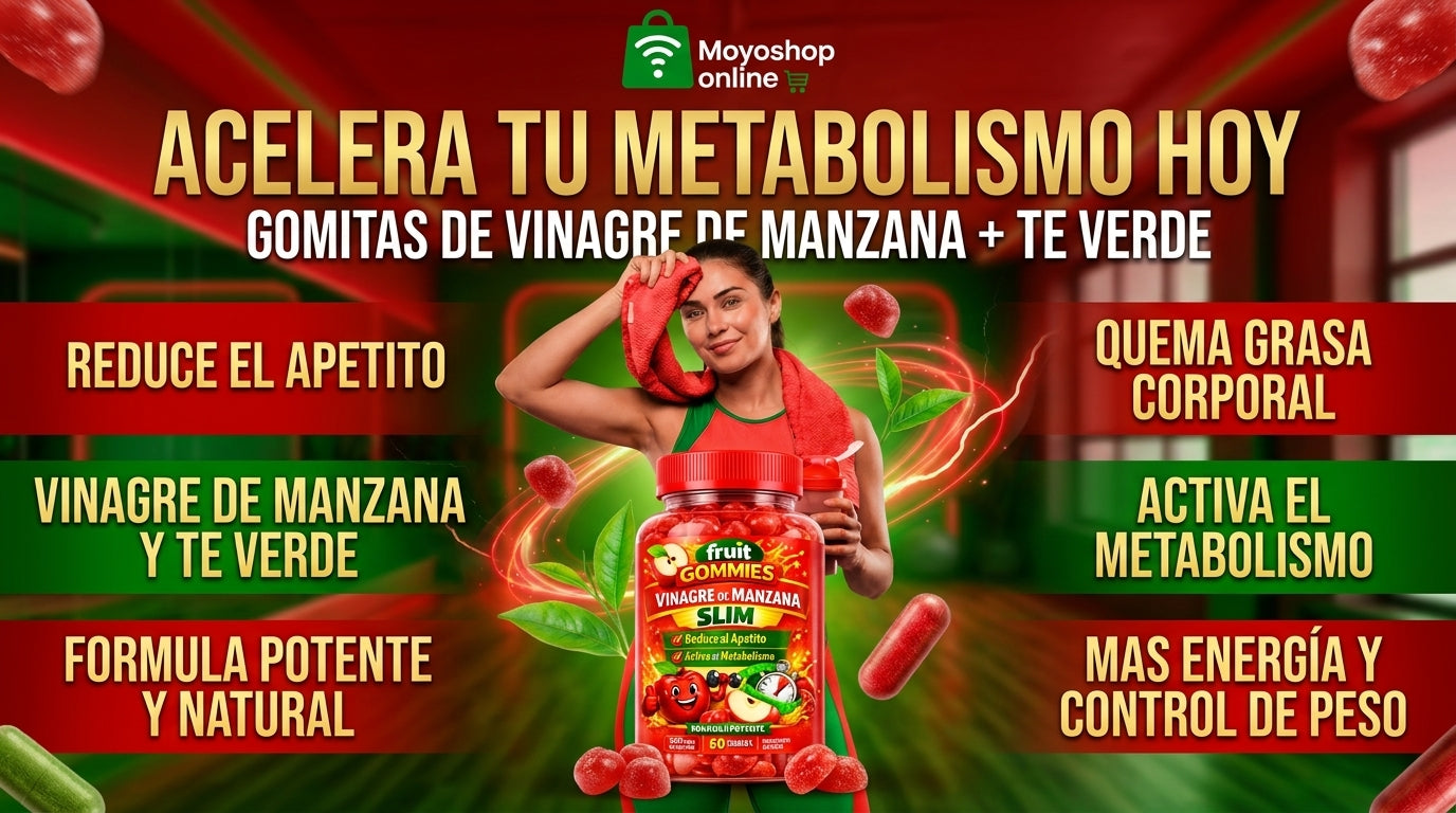 Gomitas de Vinagre De Manzana + Te Verde