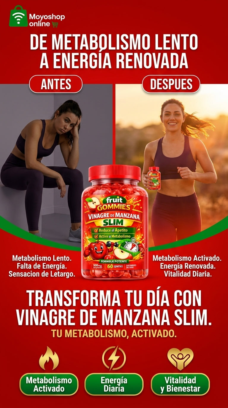 Gomitas de Vinagre De Manzana + Te Verde